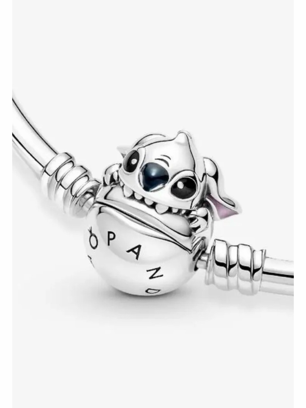 Pandora Silver Stitch Character Charm Bracelet Bead